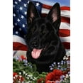 thumbnail image 1 of German Shepherd Dog Breed Patriotic House Flag 28 x 40 Inches Black, 1 of 1