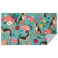 thumbnail image 1 of German Shepherd Dog and Flower Rectangle Tablecloth 60"x102",Waterproof Polyester Rectangle Table Cloth, Wipeable Spillproof Polyester Tablecloth for Dining, Camping, Indoor and Outdoor, 1 of 6