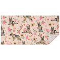 thumbnail image 1 of German Shepherd Dog and Flower Rectangle Tablecloth 60"x120",Waterproof Polyester Rectangle Table Cloth, Wipeable Spillproof Polyester Tablecloth for Dining, Camping, Indoor and Outdoor, 1 of 6