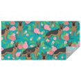 thumbnail image 1 of German Shepherd Dog and Flower Rectangle Tablecloth 60"x120",Waterproof Polyester Rectangle Table Cloth, Wipeable Spillproof Polyester Tablecloth for Dining, Camping, Indoor and Outdoor, 1 of 6