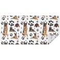 thumbnail image 1 of German Shepherd Dog and Footprint Rectangle Tablecloth 60"x120",Waterproof Polyester Rectangle Table Cloth, Wipeable Spillproof Polyester Tablecloth for Dining, Camping, Indoor and Outdoor, 1 of 6