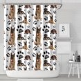 thumbnail image 1 of German Shepherd Dog and Footprint Shower Curtain 84"x72" ,Bathroom Decorative Shower Curtains Set with 12 Hooks,Modern Waterproof Washable Shower Curtain, 1 of 6