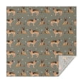 thumbnail image 1 of German Shepherd Dog and Footprint Square Tablecloth,Waterproof Square Table Cover,Wipeable Spillproof Washable Table Cover for Home Kitchen Party Decor 60"x60"(152x152cm), 1 of 6