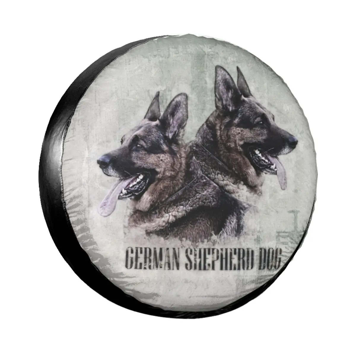 German Shepherd Dog GSD Word Art Spare Tire Cover Case Bag Pouch Animal