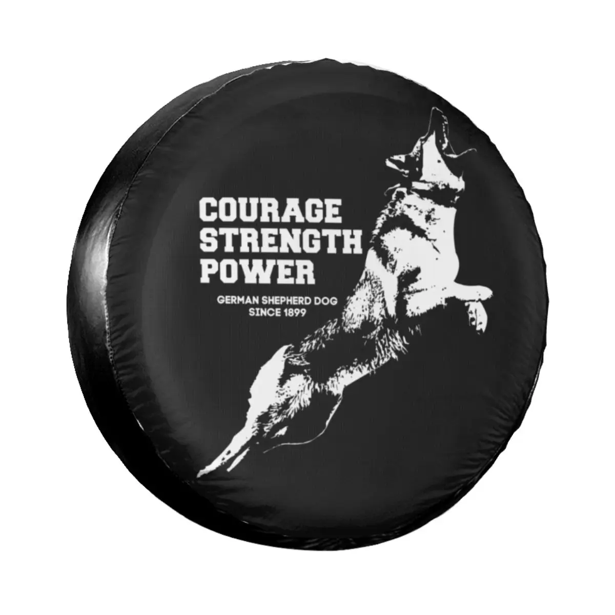 German Shepherd Dog GSD Word Art Spare Tire Cover Case Bag Pouch Animal