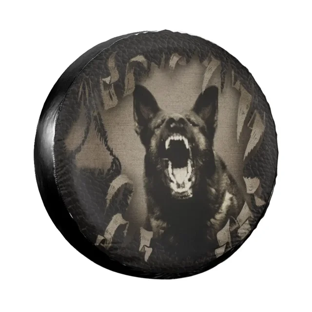 German Shepherd Dog GSD Word Art Spare Tire Cover Case Bag Pouch Animal