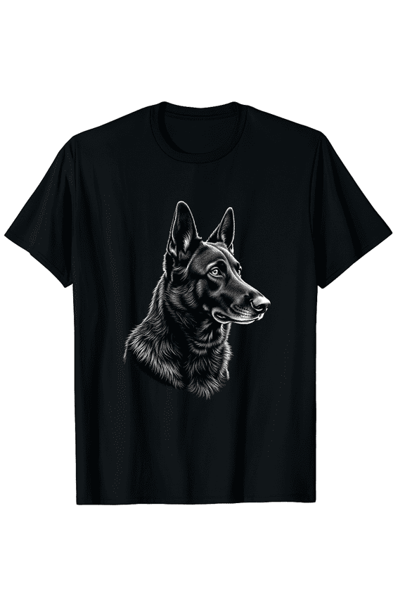 German Shepherd Dog Gift Lover for Dog Mom Dad Graphic Crew Neck Short Sleeve T-Shirts (Men's, Women's)