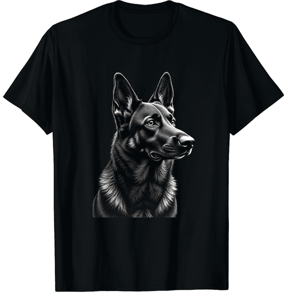 German Shepherd Dog Gift Lover for Dog Mom Dad Graphic Crew Neck Short Sleeve T-Shirts (Men's, Women's)