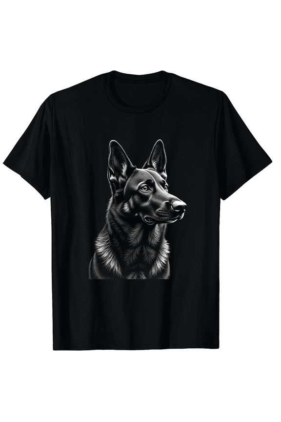 German Shepherd Dog Gift Lover for Dog Mom Dad Graphic Crew Neck Short Sleeve T-Shirts (Men's, Women's)