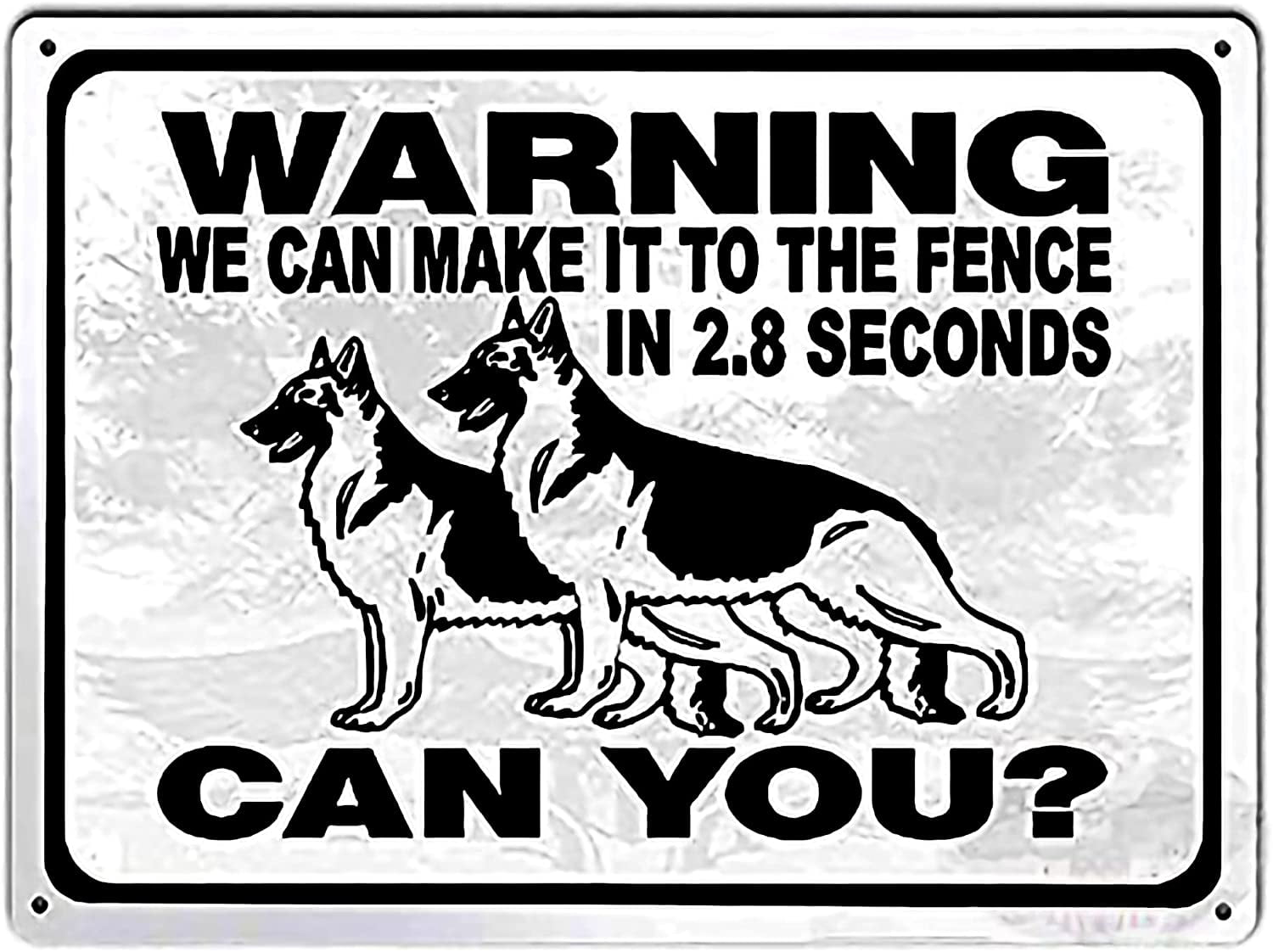 Gsd Sign German Shepherd Dog Guard Dog Security Funny Metal Tin Sign Art Wall ...