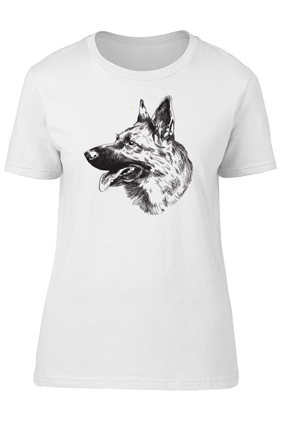 German Shepherd Dog Head T-Shirt Men -Image by Shutterstock, Male Small