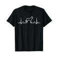 thumbnail image 1 of German Shepherd Dog Heartbeat Funny Dog Gift Tee Shirt T-Shirt For Dog Lover Gift, 1 of 5