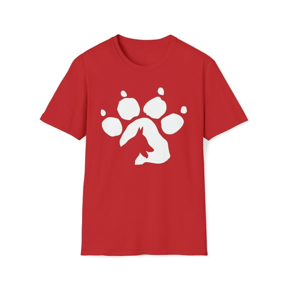 German Shepherd Dog Paw, Gildan Unisex Softstyle Shirt, Graphic Tee, S-3XL