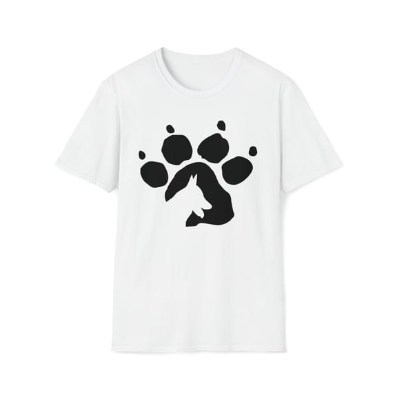 German Shepherd Dog Paw, Gildan Unisex Softstyle Shirt, Graphic Tee, S-3XL