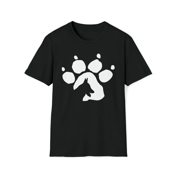 German Shepherd Dog Paw, Gildan Unisex Softstyle Shirt, Graphic Tee, S-3XL