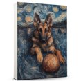 thumbnail image 1 of German Shepherd Dog Playing American Football Canvas – Sports Dog, Perfect for Animal Lovers, German Shepherd Dog Canvas, American Football Canvas Wall Art for Rooms, 1 of 5