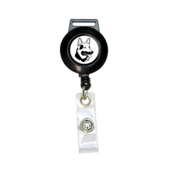 German Shepherd - Dog Retractable Badge Card ID Holder
