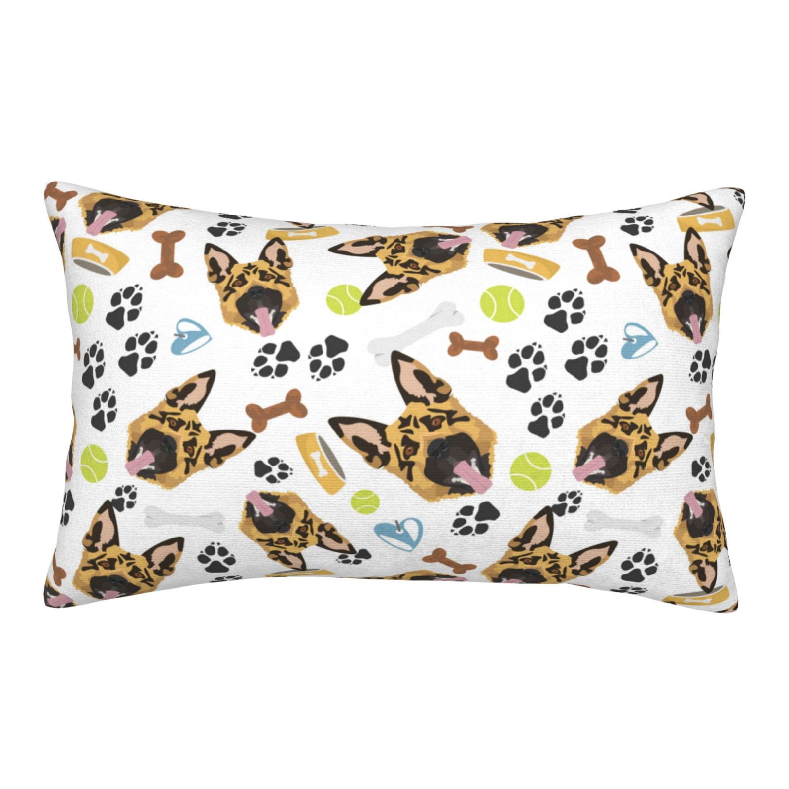 German Shepherd Dog Squash Throw Pillow Covers 16" x 24" , Decorative