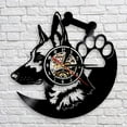 thumbnail image 1 of German Shepherd Dog Wall Clock Home Decor Dog Breeds Vinyl Record Dog Wall Clock -No LED Style, 1 of 2