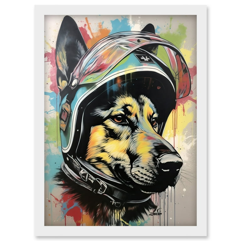 german shepherd motorcycle helmet Namsan Dog Helmets for Large Dogs, Large Dog with Ear Holes, Safety Doggy Helmets for Outdoor Bike Traveling, Pet Hat Head Protection, Adjustable, L : Pet Supplies About The Item Motorcycle Helmet Cover - Dog