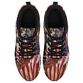 thumbnail image 1 of German Shepherd Dog Wrapped In Glory American Flag Running Shoes Sneakers Mesh Black Size 8.5, 1 of 5