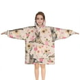 thumbnail image 1 of German Shepherd Dog and Flower Blanket Hoodies for Kids 6-13YR Oversize Wearable Blanket Hoodies for Boys Girls Teens, 1 of 7