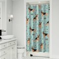 thumbnail image 1 of German Shepherd Dog and Music Shower Curtain 36"x72" ,Bathroom Decorative Shower Curtains Set with 12 Hooks,Modern Waterproof Washable Shower Curtain, 1 of 6
