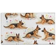 thumbnail image 1 of German Shepherd Dogs with Flowers Door Rugs,Washable Non Slip Door Mats Indoor,Decorative Door Mats,Entry Mat Indoor for Entrance,Bedroom,Kitchen,Bathroom,17"x30", 1 of 6