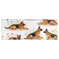 thumbnail image 1 of German Shepherd Dogs with Flowers Kitchen Rug Mat,Kitchen Runner Rugs Non Skid Washable,Decorative Kitchen Floor Mats for Kitchen,Sink,Laundry,17"X47", 1 of 5