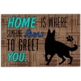 thumbnail image 1 of German Shepherd Door Mat Home is Where Someone Runs to Greet You German Shepherd Dog Welcome Non-Slip Mats Funny Doormat Bathroom Kitchen Front Porch Rugs Entrance 24X36inch, 1 of 5
