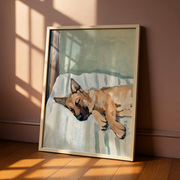 German Shepherd Elegant Dog Wall Art Home Decor