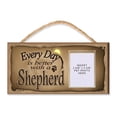 thumbnail image 1 of German Shepherd "Every Day is Better With a Shepherd" Wooden Dog Sign with Clear Pocket to Insert Your Dogs Photo, 1 of 1