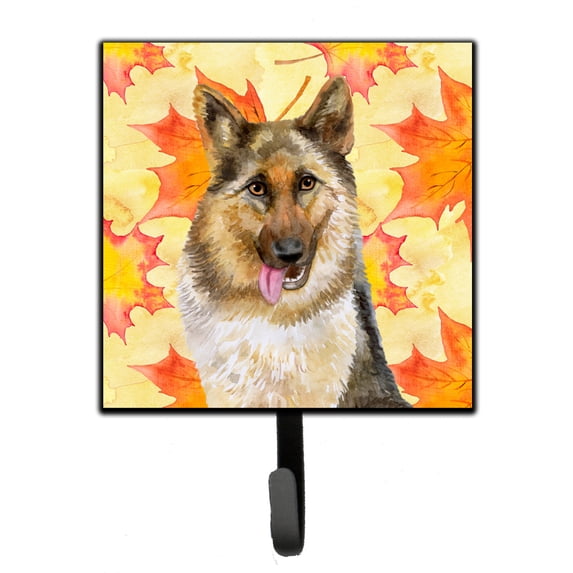 German Shepherd Fall Leash or Key Holder Yellow