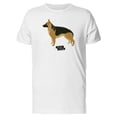 thumbnail image 1 of German Shepherd Geometric Style Tee Men's -Image by Shutterstock, 1 of 4