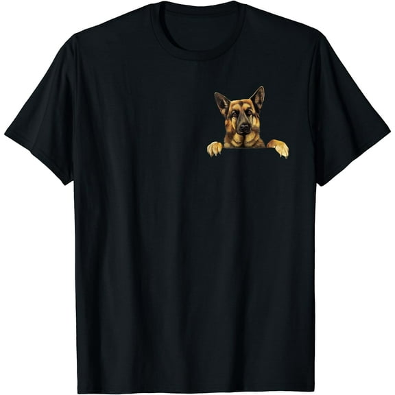 German Shepherd Gifts Stuff Funny German Shepherd In Pocket T-Shirt