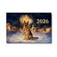 thumbnail image 1 of German Shepherd Happy New Year 2026 with Fireworks on New Year's Eve Horizontal Matte Canvas Poster Alsatian Dog Lover Gifts Wall Art Home Decor - 12022, 1 of 5