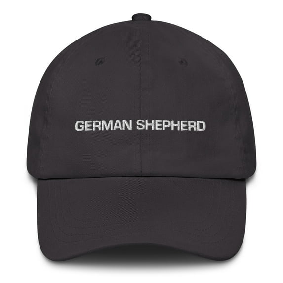German Shepherd Hat - Top Dog Dad Hat (Dark Grey)