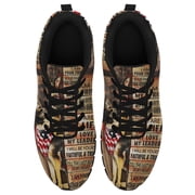German Shepherd I Am Your Friend Running Shoes Sneakers Mesh Black Size 4.5