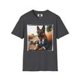 thumbnail image 1 of German Shepherd "I would rather be on the beach" Unisex Softstyle T-Shirt, 1 of 10