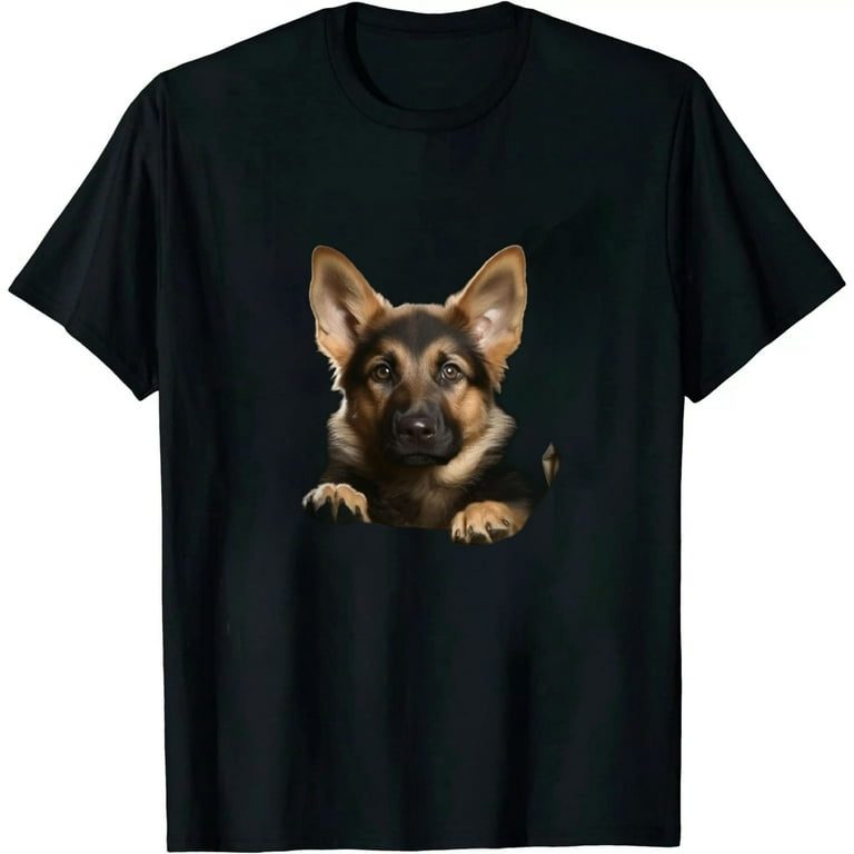 German Shepherd In Pocket Shirt German Shepherd In Pocket Shirt