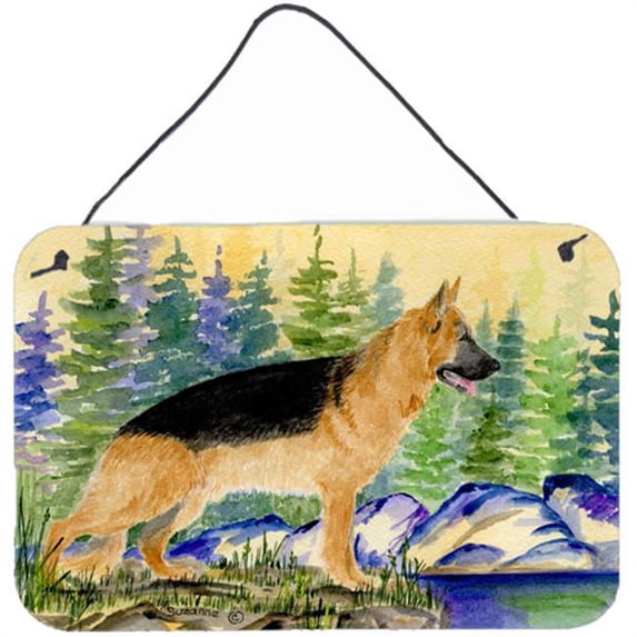 German Shepherd Indoor Aluminium Metal Wall Or Door Hanging Prints