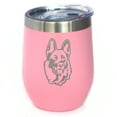 thumbnail image 1 of Bevvee Insulated Wine Tumbler 12 oz German Shepherd Face German Shepherd Owner Gifts Tumblers, 1 of 4