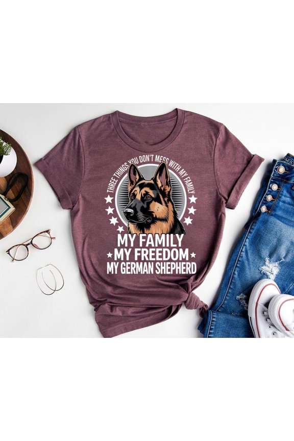German Shepherd Love Shirt: Patriotic Dog Owner Tee TSHIRT All Size S-5XL