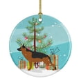 thumbnail image 1 of German Shepherd Merry Christmas Tree Ceramic Ornament, 1 of 1
