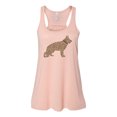 thumbnail image 1 of German Shepherd Mom, Leopard German Shepherd, Racerback, Women's Tank, Dog Mom Tank Top, German Shepherd Shirt, Unisex Fit, Gift For Her, Peach, EXTRA SMALL, 1 of 1