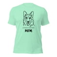 thumbnail image 1 of German Shepherd Mom T-Shirt, Dog Lover Gift, Pet Owner Tee (Heather Mint, M), 1 of 1