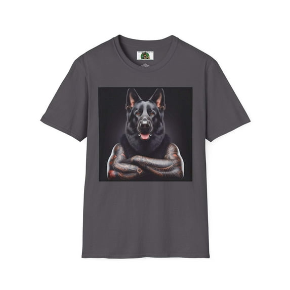 German Shepherd Muscular Dog Unisex Softstyle T-Shirt