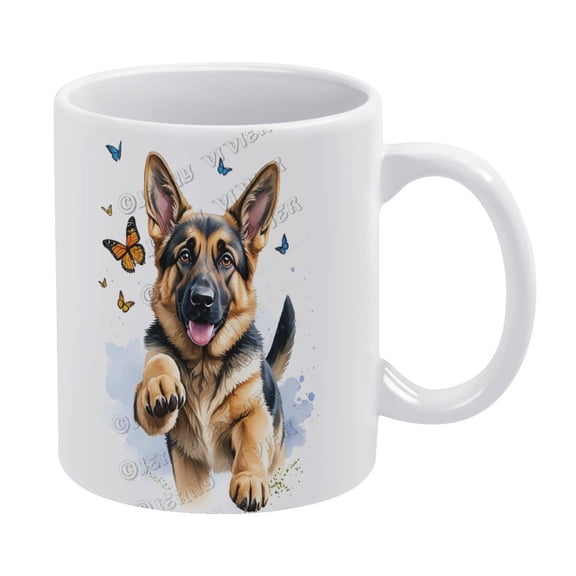German Shepherd Pet Mug, German Shepherd Dog Personalized Coffee Mug Gifts For Mom Dad Dog Lovers, Custom German Shepherd Dog Mug, German Shepherd Dog Ceramic Mug Tea Cup 11oz