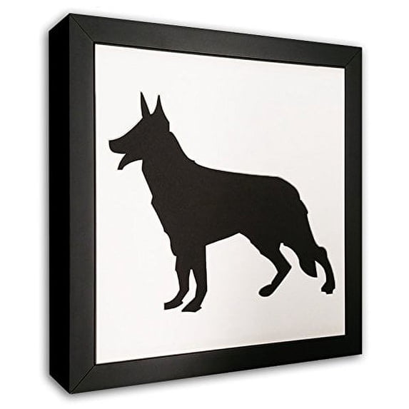 German Shepherd Photo Mat With Frame - I Love My Shepherd Picture Frame - Dog Frame