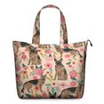 thumbnail image 1 of German Shepherd with Pioneer Flower Travel Tote Bags for Women Carry On,Large Weekender Bags for Women Travel,Multi Functional Duffle Bag for Work,Shopping,Sports, 1 of 5